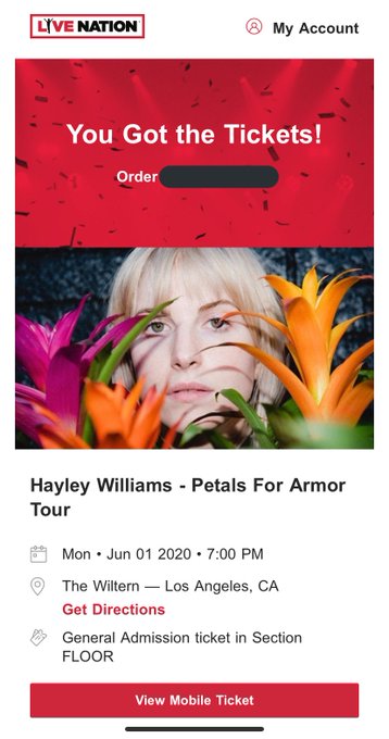 Good Morning!

It’s not front pit but at least it’s closer than I was last time at the Wiltern!

So excited