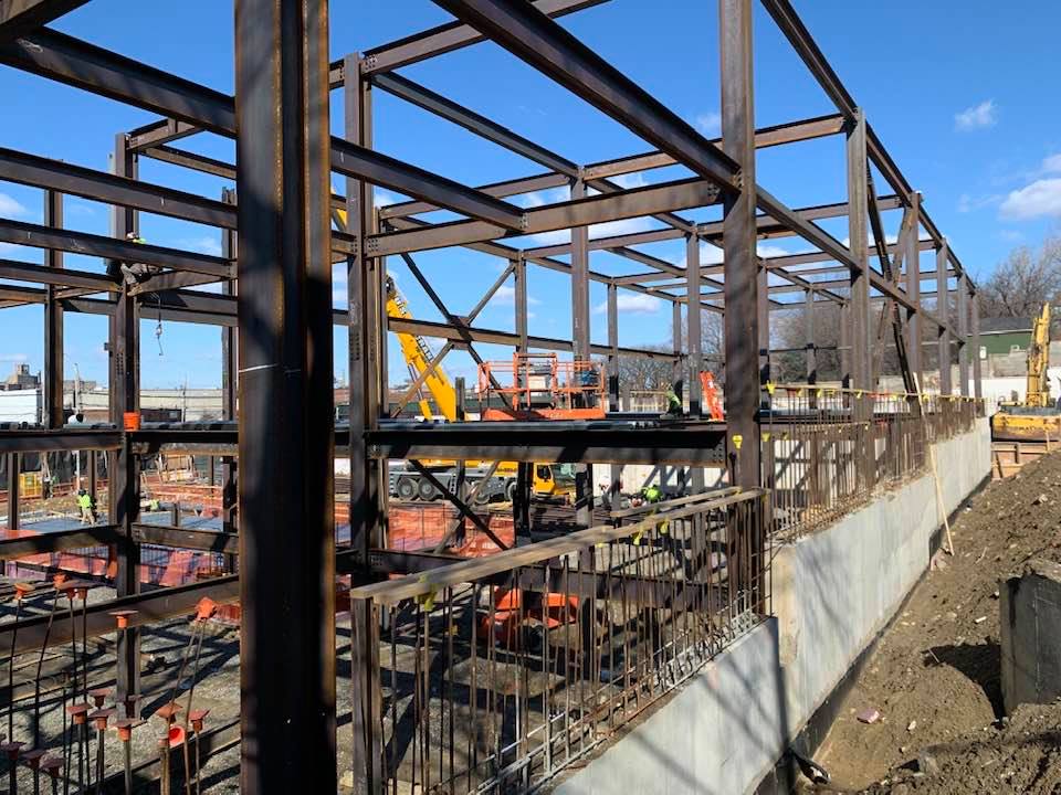 GedeonGRC's tweet photo. #workinprogress: On the site of a youth detention center, The Peninsula  is now rising. Gedeon GRC is providing #structuralengineering services for this new steel-framed, 56,000 sq. ft., 2-story mixed light industrial and commercial building in The Bronx. #changingneighborhoods https://t.co/emiSFSmvet