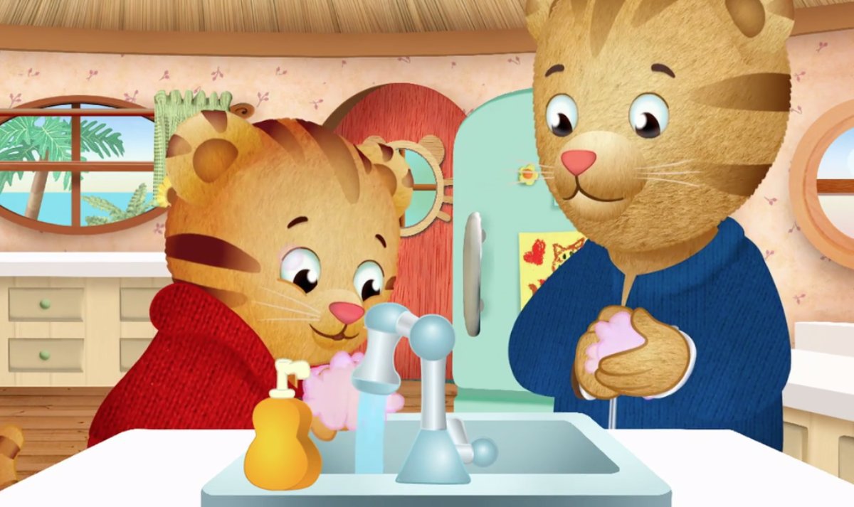 OHEducation's tweet photo. “When we can talk about our feelings, they become less overwhelming, less upsetting and less scary.” – Fred Rogers

Sharing age-appropriate information is important when discussing the #coronavirus with children.

Read more from @PBSKids: https://t.co/UuxFJtROC3 #COVID19 #OhioEd https://t.co/KyBFQKtggM