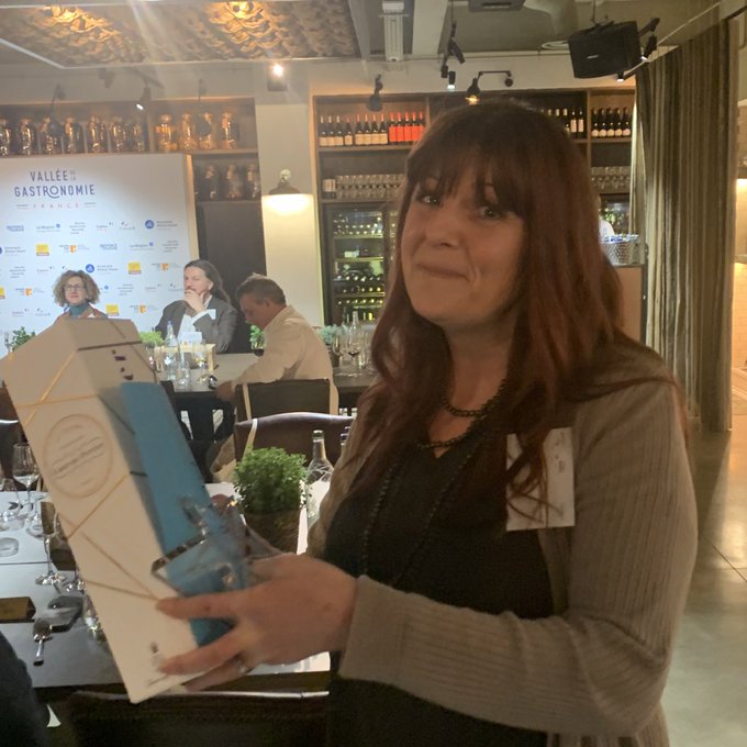 Great evening at #FTMA20 for the launch of #valleedelagastronomie. Most chuffed to win Best Road Trip &amp; Journey feature with my piece on exploring the Dordogne in a 2CV in <a href="/francemagazine/">France Magazine</a>