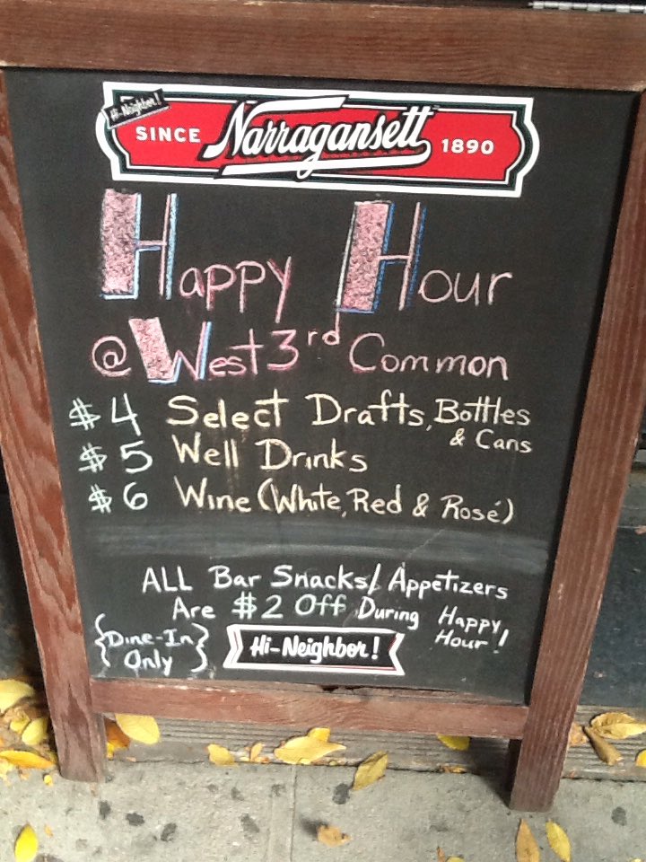 West3rdCommon's tweet photo. Join us for our amazing $12 #LunchSpecial (12pm-4pm) as well as our #HappyHour (12pm-8pm) on this beautiful #HumpDay in #NoHo #NYC. ALL Appetizers / Bar Snacks are $2 Off during Happy Hour. LIVE #ChampionsLeague Round of 16 w/ sound along with our great selection of #CraftBeers https://t.co/JlyjoF2Nyw