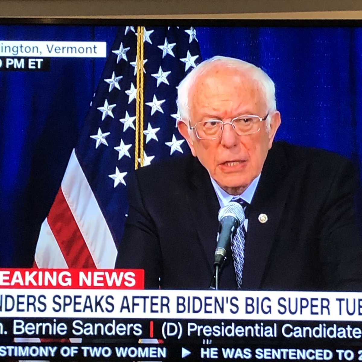 GRITlaura's tweet photo. “Joe what are you going to do?” About inequality poverty homelessness, endless war. What are you going to do, Joe?” @BernieSanders pushes the right question and presses on. #stillintherace #Berniestill https://t.co/SbsI7mnf6y