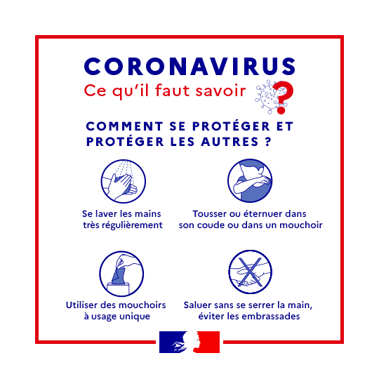 gouvernementFR's tweet photo. #Coronavirus #COVID19 | Gestes barrières, mode de transmission, symptômes et explications des stades du plan de prévention, retrouvez toutes les informations sur le COVID-19 en une infographie.
🔁A partager largement : https://t.co/xzXskAU911 https://t.co/FWHkko1fSe