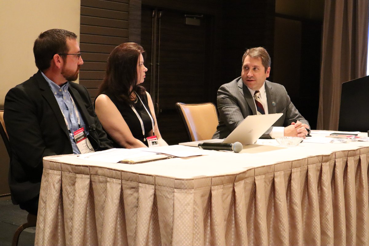 ACAIntl's tweet photo. Talking #ForwardTech at #ACASpringForum20: Chris Brewer, North American Credit Services Inc., Annmarie Buchanan, Coast Professional Inc., and @RickPerr, ACA board member, @KDVLawLLP #HelpingMembersSucceed https://t.co/5ml3NNIgxR