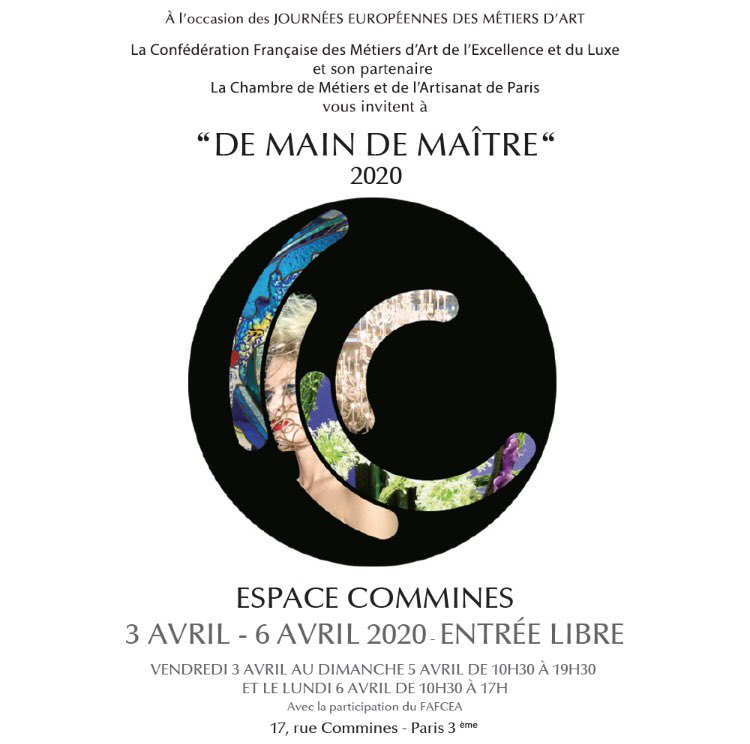 OrnalysParis's tweet photo. Save the date: Ornalys expose sa nouvelle collection de bijoux à l’exposition “De Main de Maître” du 3 au 6 avril 2020 au 17, rue Commine 75003 Paris! 🥰 #Ornalys #bijoux #madeinfrance #metierdart #artisanat #luxe #demaindemaitre #exposition #espacecommines #savethedate https://t.co/YAdSvAzIQi