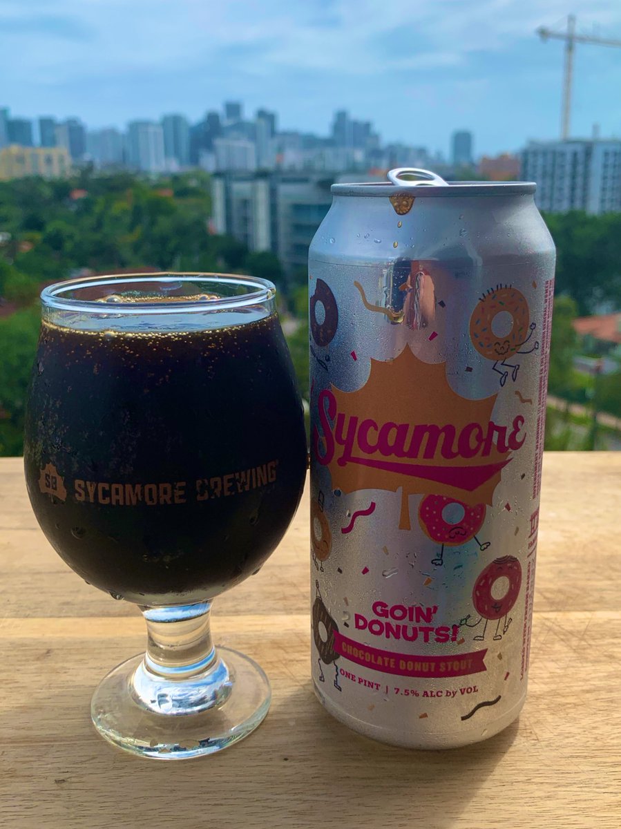 karlgranados24's tweet photo. Goin’ Donuts! Chocolate Donut Stout ABV 7.5% @SycamoreBrewing #itsabeerlife #craftbeer #beervice #stout #donuts #charlotte #miami https://t.co/zVT1shZ9Tq