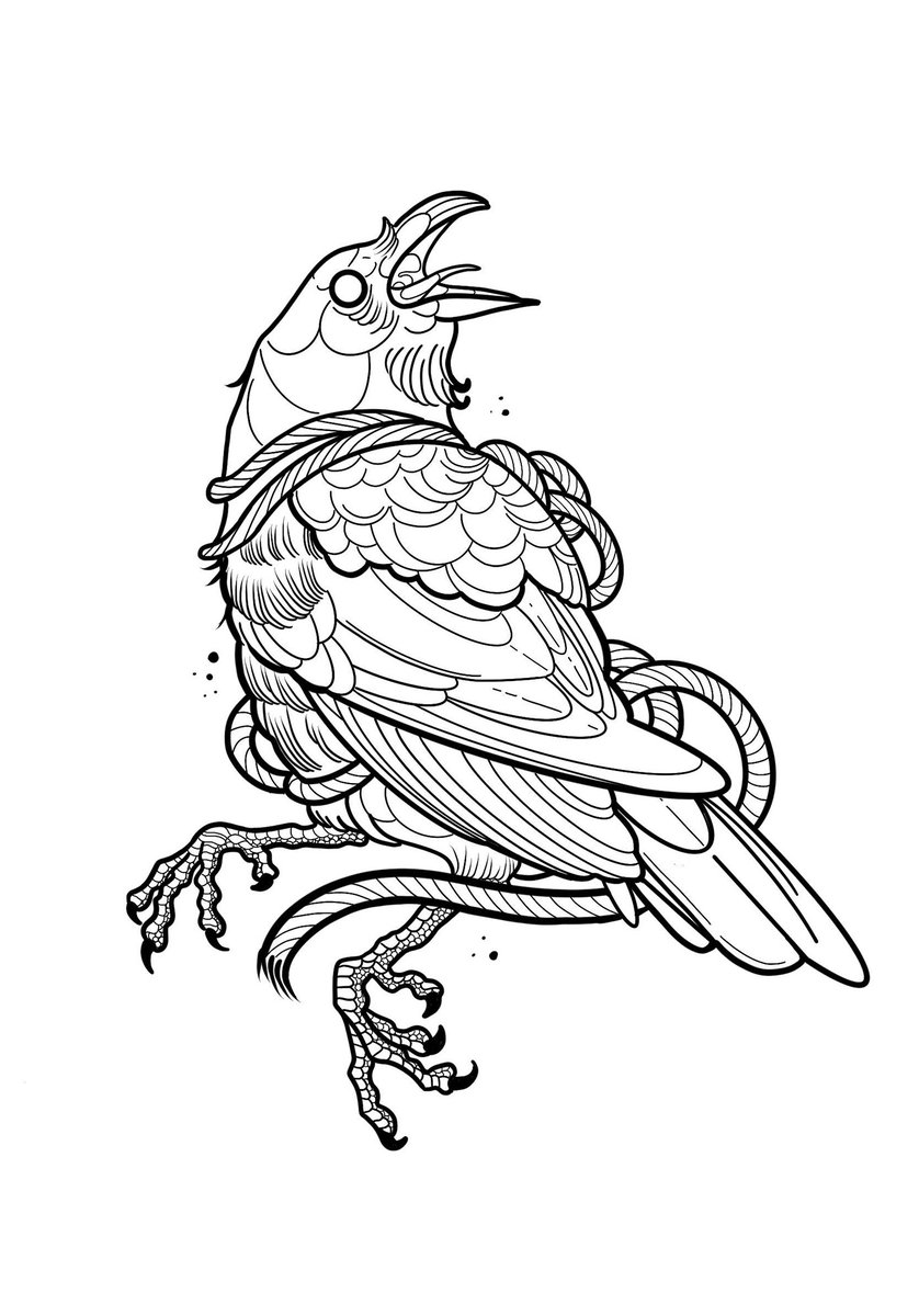 foxholetattoo's tweet image. CROAAAAHH