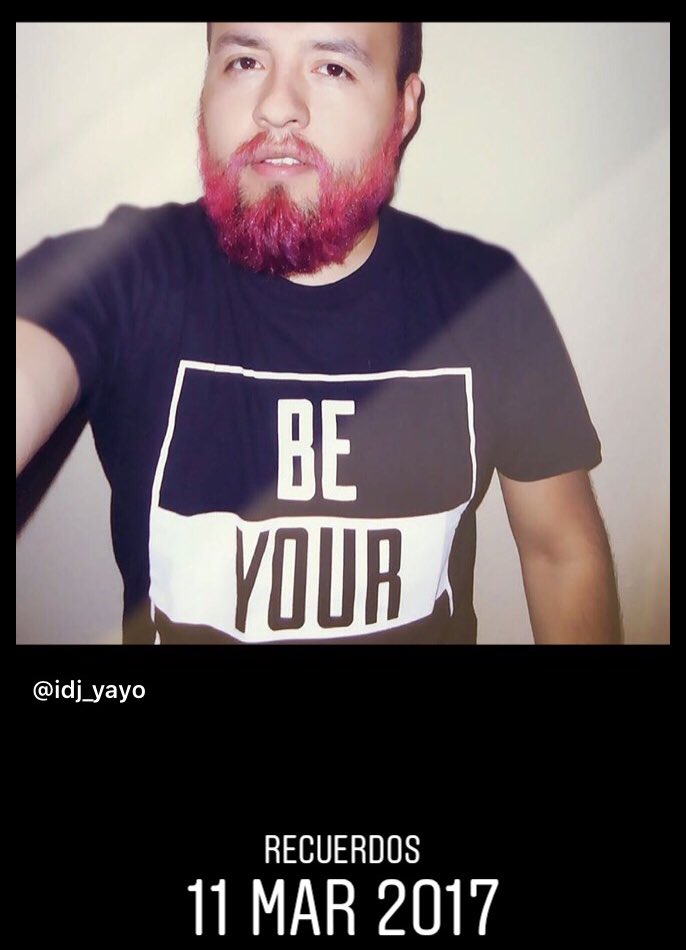 idj_4ever's tweet photo. Otro recuerdo colorido y cacheton
#colourbeard 
*  extraño mi barba de colores, los cachetes no https://t.co/TkGpZyA2rh