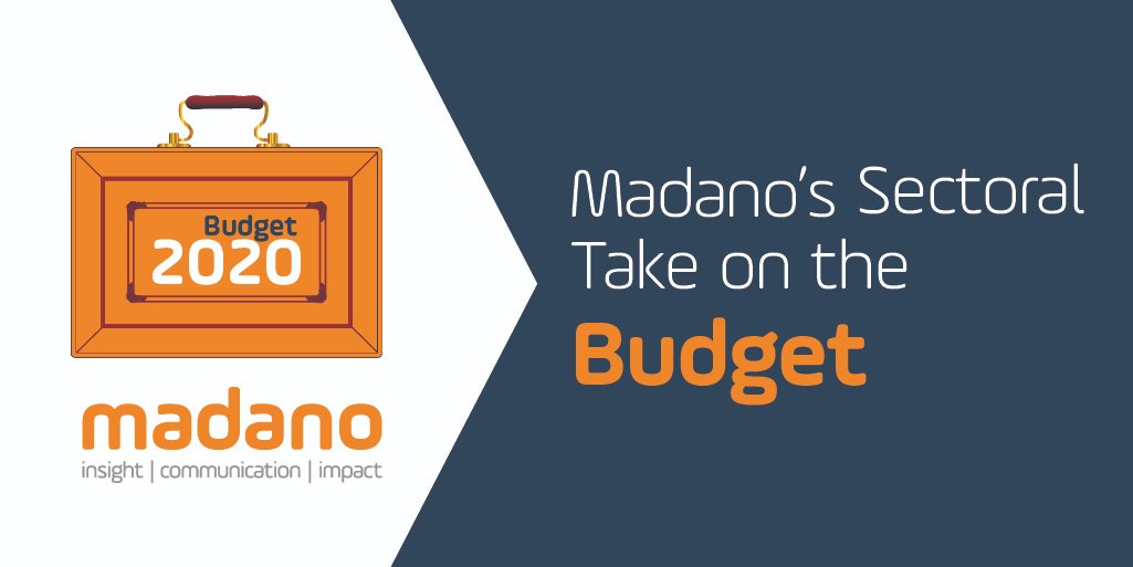 madano's tweet photo. Our #energy, #technology &amp; #environment teams have produced #Madano's sectoral analysis of Chancellor @RishiSunak MP and the @hmtreasury's wide-reaching 2020 #Budget. Click on the link and see if #thisbudgetsgetsitdone: https://t.co/CQKmwQWZYZ https://t.co/aJDbqfRBzf