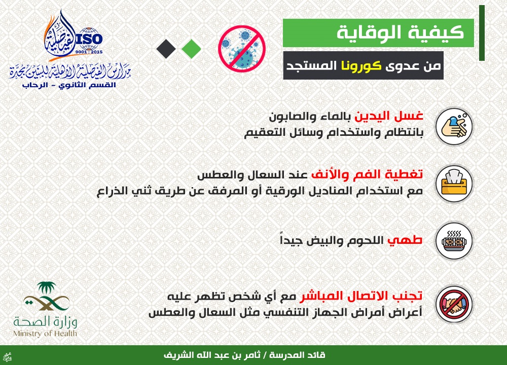 faysalya_school's tweet photo. كيفية الوقاية من عدوى كورونا المستجد

@privateedu12
@OCJEDU https://t.co/LhVta51y1s