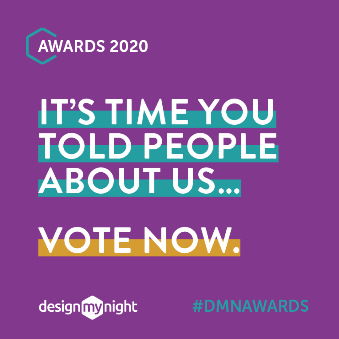 Voting is now open for the DesignMyNight Awards! You've got until the 3rd April to vote for your favourite Camm &amp; Hooper venues. Don't leave it too late, follow this link designmynight.com/awards-2020 and get voting!