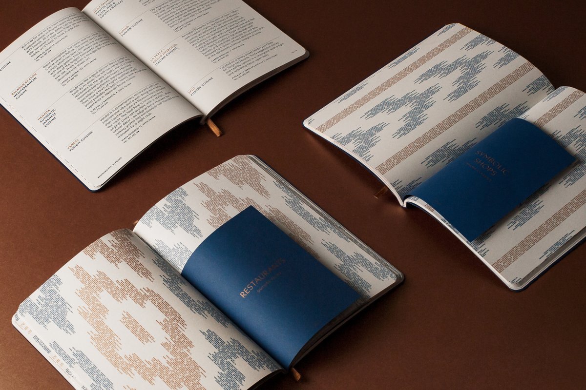 practica_design's tweet photo. 2020 guidebook for @hotelstfrancesc. Inspired on the Mallorcan Ikat “Roba de Llengües”, an artisan textile traditional from the Island, we have delineated a typography illustrative style.
Full project: https://t.co/JIuwO1S8ZW
#practicadesign #ikatmallorca #graphicdesign https://t.co/2JZbXM2wdY