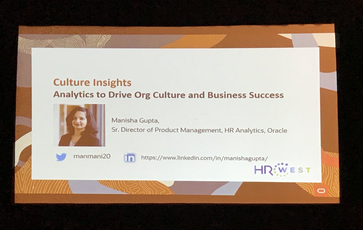 loriannelee67's tweet photo. Ready to hear from Manisha Gupta @manmani20 on  Using Analytics to Drive Org Culture &amp; Business Success here on day 3 at ⁦@NextConceptHR⁩ ⁦@hrwestconf⁩ #HRWest20 #HR https://t.co/loNb6c6f2B