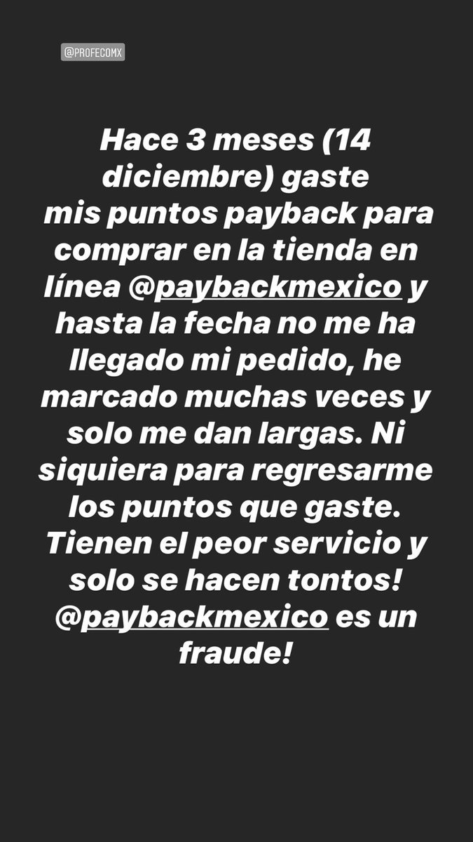 MichelleAltr's tweet photo. @PAYBACKmx @Profeco https://t.co/qbPCC9vSXZ