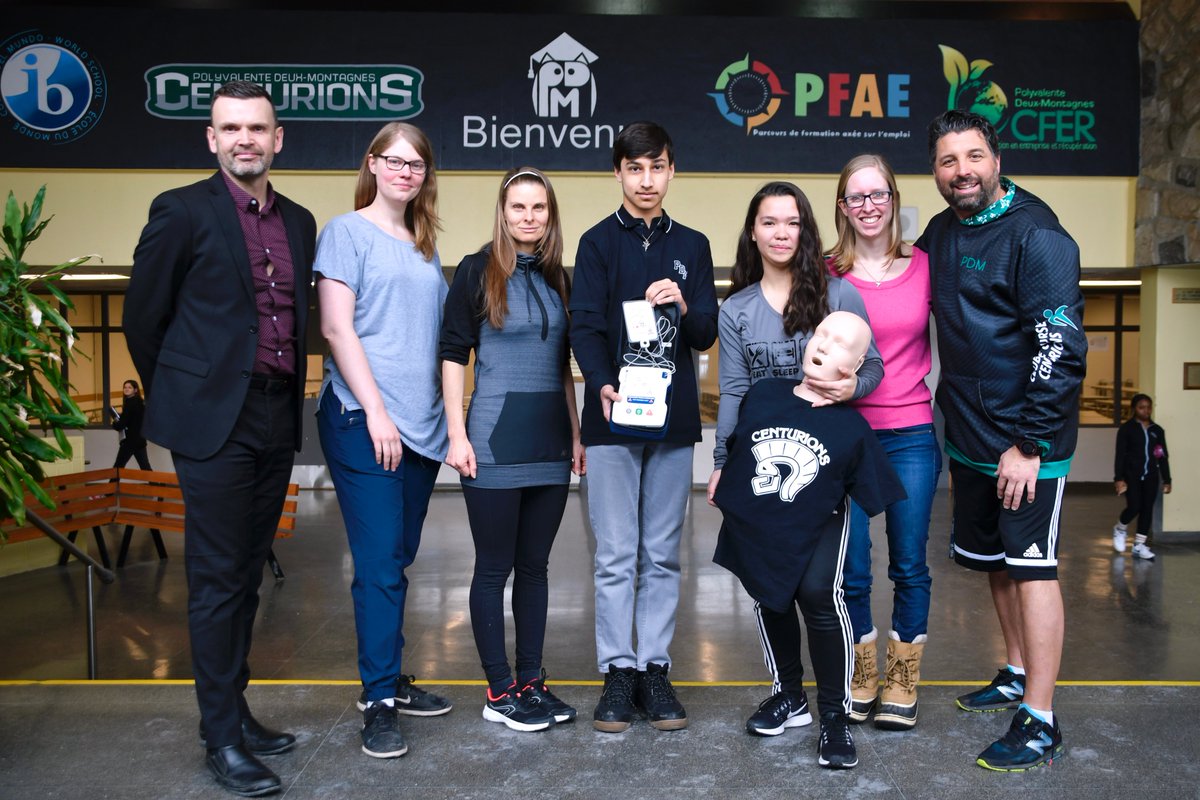 actfoundation's tweet photo. More than 340 students from Polyvalente Deux-Montagnes will trained every year by their teachers in #CPR and defibrillation. They will be prepared to help save lives in the community of #DeuxMontagnes thanks to Fonds Julie Thorn @fgmontreal.
#ACT4CPR #schoolCPR #CPRsaveslives https://t.co/bXUvjptKcw