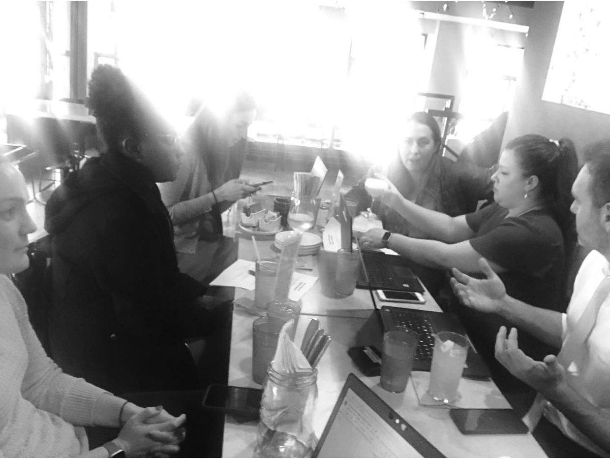 Hard at work last night trying to figure out the best way to do #outreach in our community! #knowyourrights #pdoutreach #publicdefenders