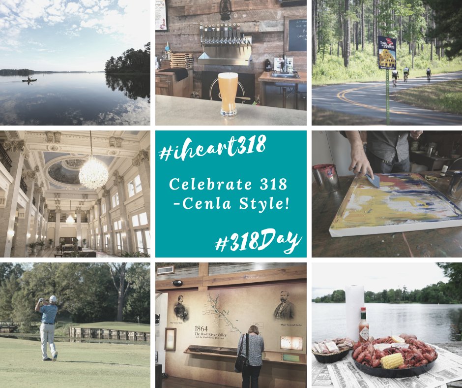 ExploreAlexPine's tweet photo. Get ready to celebrate the 318 with us a week from today!! And we're doing it #CenlaStyle!!
#explorecenla #feedyoursoul #iheart318 https://t.co/agvvhEqvwB