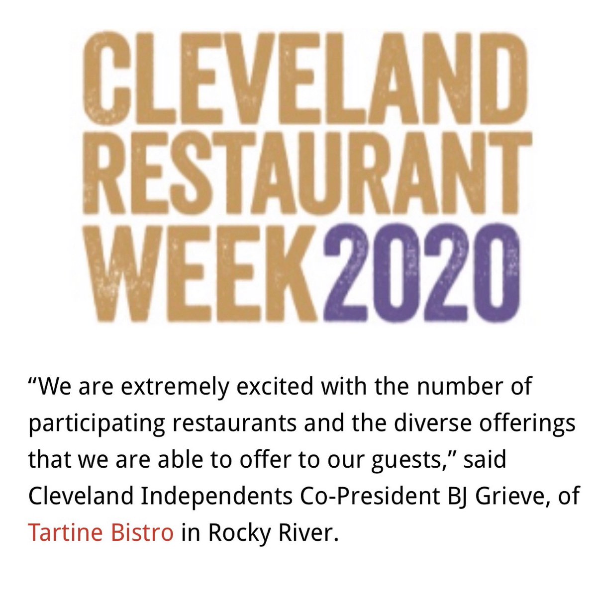 “We believe strongly that creating a restaurant community has had a positive impact on putting Northeast Ohio on the culinary map... - BJ Grieve Northeast Ohio Parent Magazine. Don’t miss Cleveland Restaurant Week through March 21st!!
northeastohioparent.com/things-to-do/c…