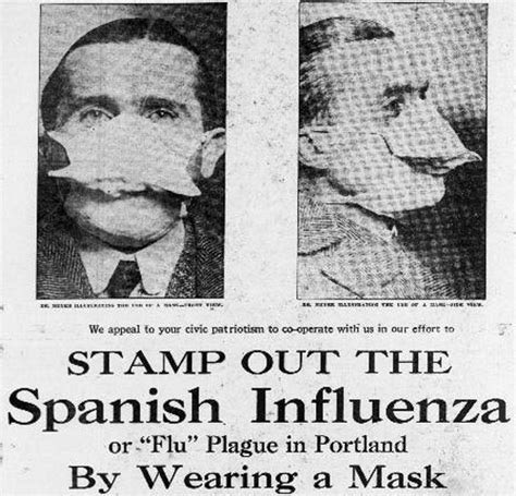 These ads ran in the newspapers in 1919 during the Spanish Flu.