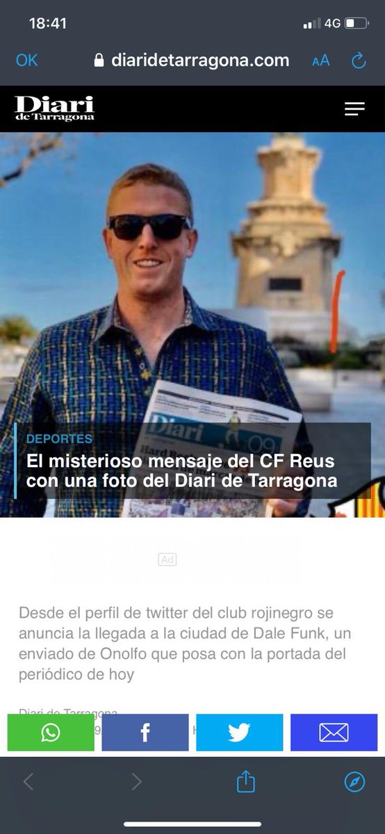 luiscas8's tweet photo. @cfreusdeportiu Y se hace la foto en la rambla de Tarragona en vez de hacerla en reus !!! Jajajajaja mister onolfo eres el más mejor . https://t.co/e4seJxRu3v