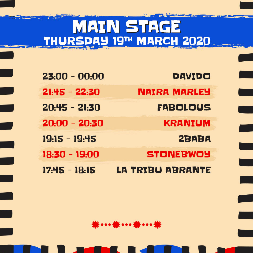 AfroNationPR's tweet photo. 🚨 What you’ve all been waiting for, SET TIMES ARE HERE 🥳🎉⠀
⠀
Every day is turnt but... which day are y’all most hyped for? 👀⬇ https://t.co/4SLKgn63Y3