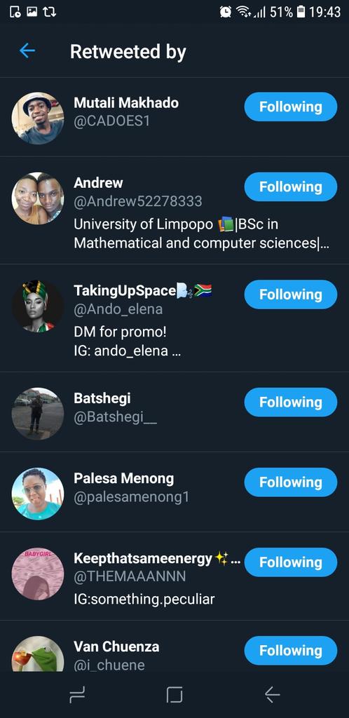 Nothando_Elsabe's tweet photo. @Loco_network Still following 🤳🤗
and followed back 💕
#Loconetwork for Speed https://t.co/pWmP93LAGh