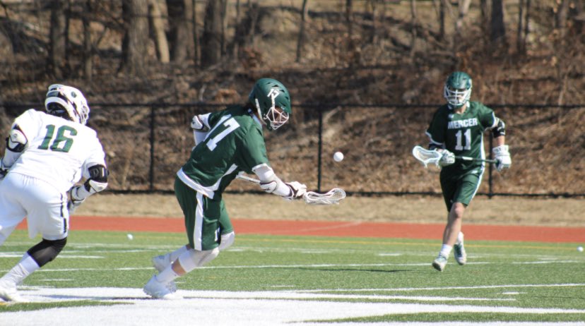 MercerMLax's tweet photo. Congrats to our face-off specialist &amp; captain Brandon Guios (Fr. / Hightstown, NJ) for being named @NJCAALacrosse Player of the Week! Brandon set several school records for F/O winning percentage &amp; ground balls in a game. @mcccathletics #MercerMLax #MovingYouForward #MercerMade https://t.co/DpD8u8l1Dv