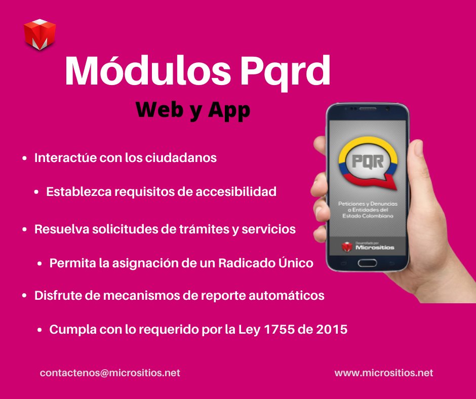 micrositiosSAS's tweet photo. Aquí está la herramienta que requiere el portal web de su entidad, especializada en la recepción, trámite y servicios de atención al ciudadano, acorde con la implementación del Manual de Gobierno Digital ¡CONÓZCALA! ⬇⬇ #MicrositiosSuAliado https://t.co/kKD3dYnHiH