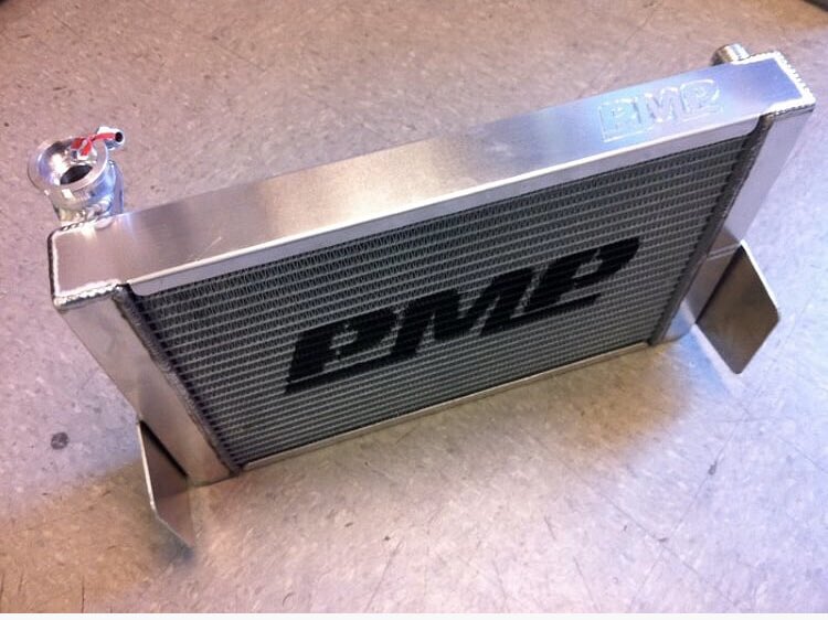 PMPChassis's tweet photo. New style PMP radiators now in stock and on sale! That’s right, for a limited time save $50 on a radiator! Normally $374.95 now on sale for $324.95, now this deal won’t last forever! Don’t forget to order yourself a cap as well at $26.95. Order yours today! https://t.co/s41CesYAm8