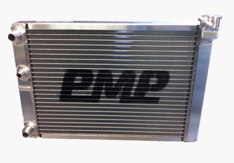 PMPChassis's tweet photo. New style PMP radiators now in stock and on sale! That’s right, for a limited time save $50 on a radiator! Normally $374.95 now on sale for $324.95, now this deal won’t last forever! Don’t forget to order yourself a cap as well at $26.95. Order yours today! https://t.co/s41CesYAm8
