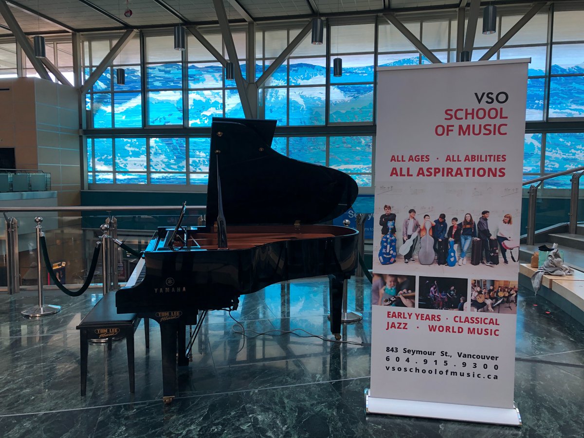 VSOrchestra's tweet photo. Our #VSOBeethovenFest pop-up piano performance at @yvrairport will begin in five minutes! Featuring two students from @VSOMusicSchool performing masterpieces by Beethoven!
#myVSO #VSO101 https://t.co/FnC8oK20WJ