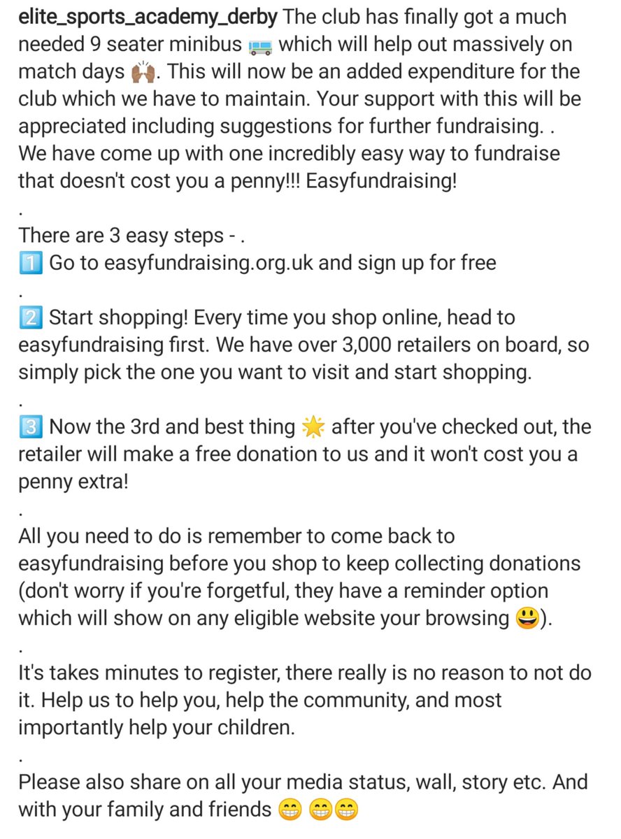 esaduk's tweet photo. We have come up with a way for you to support us that doesn't cost you a penny!!!

#esaduk #easyfundraising #supportyourlocalcommunity https://t.co/uJ4yEXxKE5