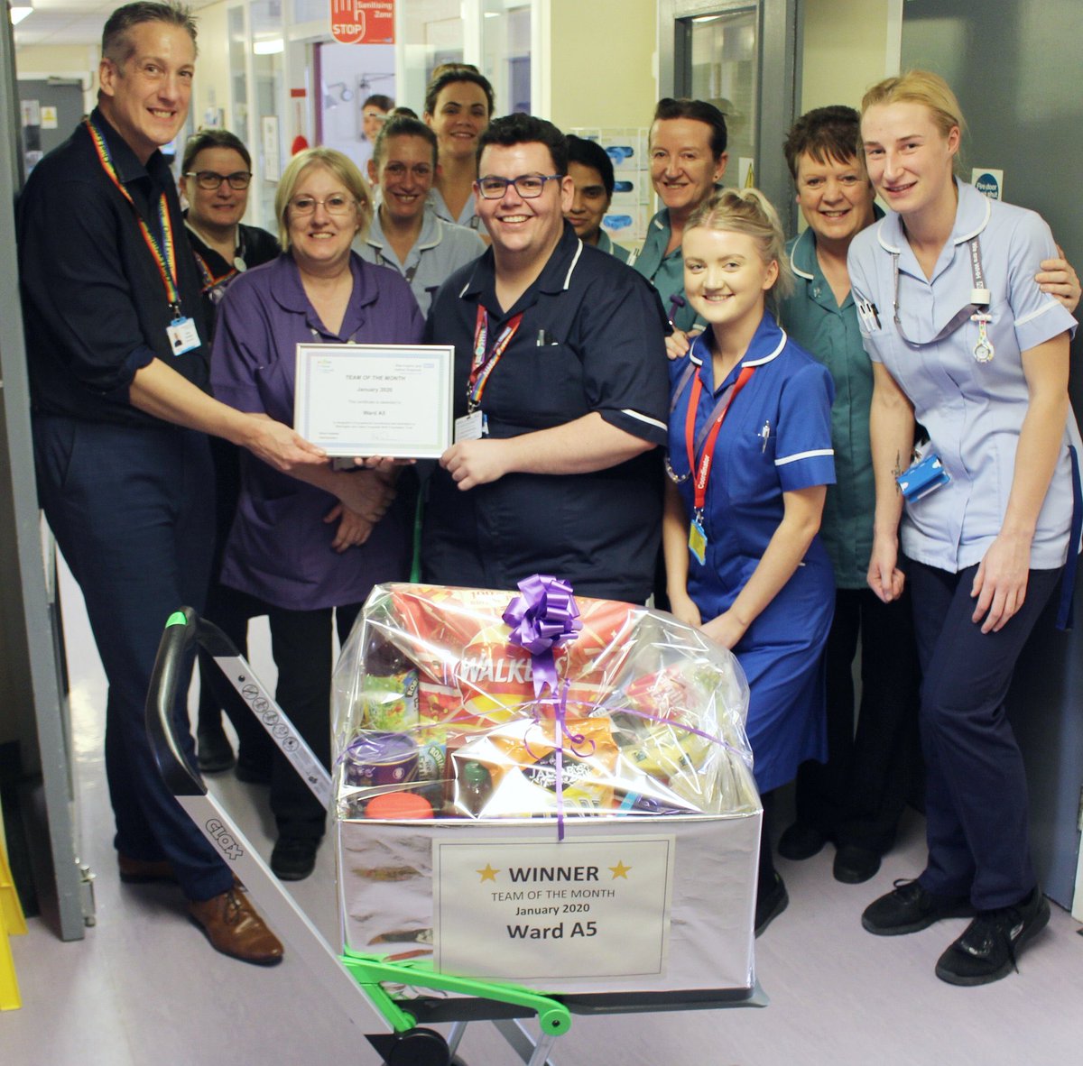 Digestive Dieseases ๐ณ๏ธโ๐ (@a5whh) on Twitter photo Ward A5 being awarded their recognition as team of the month for January! An incredible achievement. Well done to the whole team. #makingadifference <a href="/LyndaEllison16/">Lynda Ellison๐</a> <a href="/SharonKilkenny/">Sharon Kilkenny</a> <a href="/NayThompson92/">Nay Taylor-Thompson</a> Ward A5 being awarded their recognition as team of the month for January! An incredible achievement. Well done to the whole team. #makingadifference <a href="/LyndaEllison16/">Lynda Ellison๐</a> <a href="/SharonKilkenny/">Sharon Kilkenny</a> <a href="/NayThompson92/">Nay Taylor-Thompson</a>
