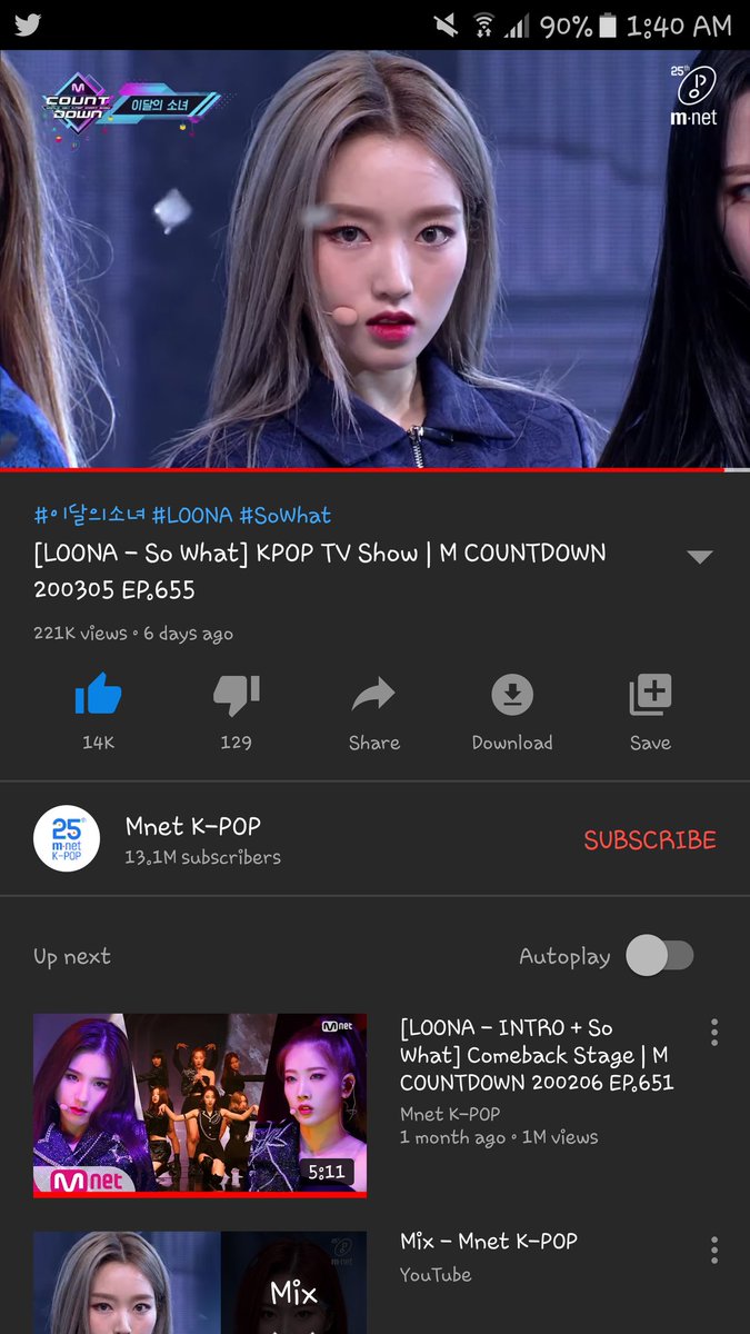 talk2gyu's tweet photo. gowon world domination !! she said stream #SoWhat by #LOONA or else
#OrbitStreamer #μ΄λ¬μμλ
https://t.co/qtUnqFcBA2
