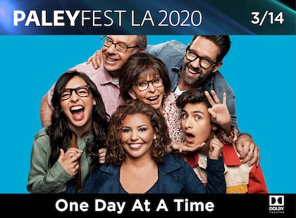 RT to see the <a href="/OneDayAtATime/">One Day at a Time</a> cast live at PaleyFest on 3/14! <a href="/paleycenter/">PaleyCenter</a>
