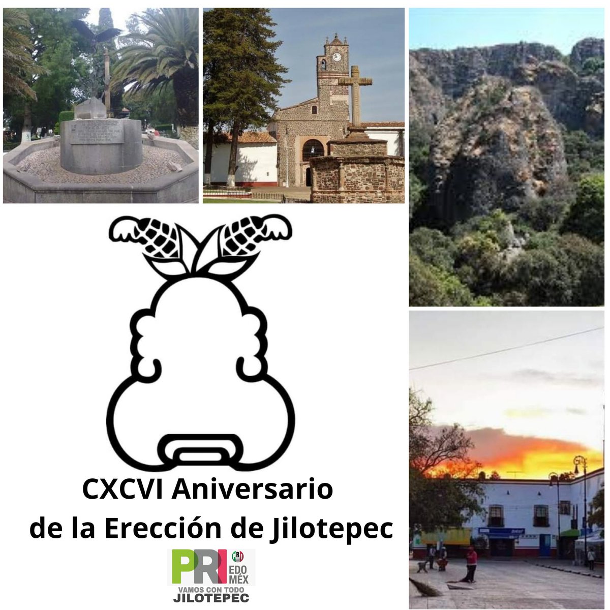 Pri_Jilotepec's tweet photo. Hoy celebramos el CXCVI Aniversario de la Ereccion del Municipio de Jilotepec.
Esta noble tierra, cuna de ilustres hombres y mujeres, como Don Andres Molina Enríquez,  entre otros, nos  identifica como Jilotepequenses orgullosos de nuestros origenes y tradiciones. https://t.co/GMvdXeGTaQ