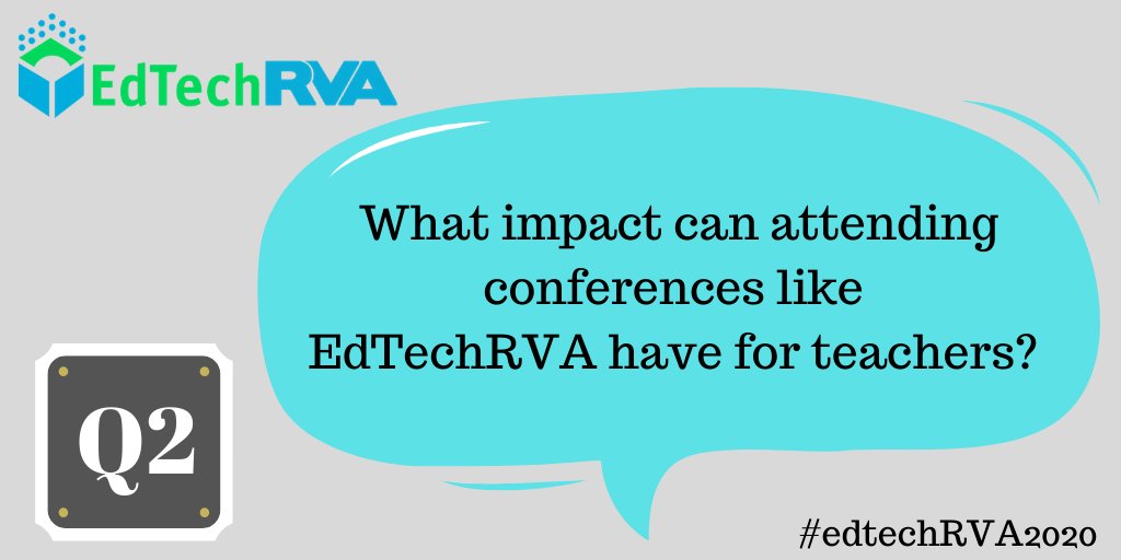 MsPriesterEDU's tweet image. Q2. What impact can attending conferences like #EdTechRVA have for teachers? #EdTechRVA2020