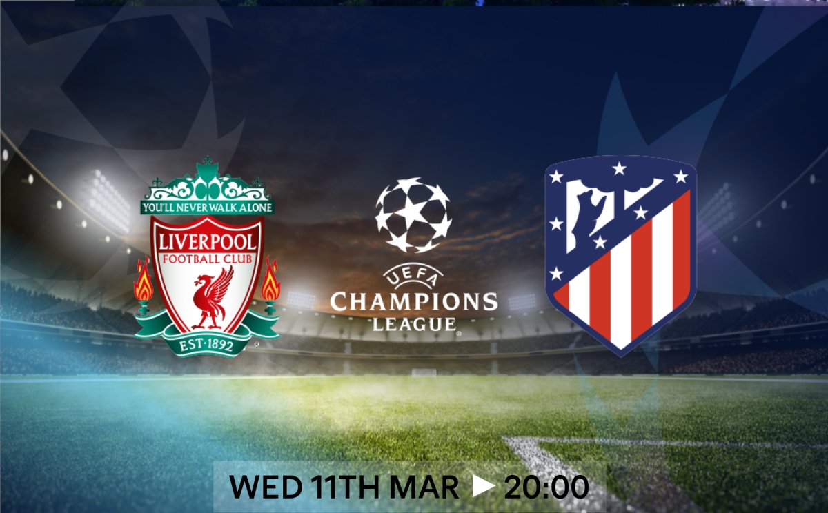 LIVERPOOL vs ATHLETICO MADRID

Live Champions League Football

Kickoff 8pm

18+ begambleaware.org
matchpint.co.uk/view-genting-c…