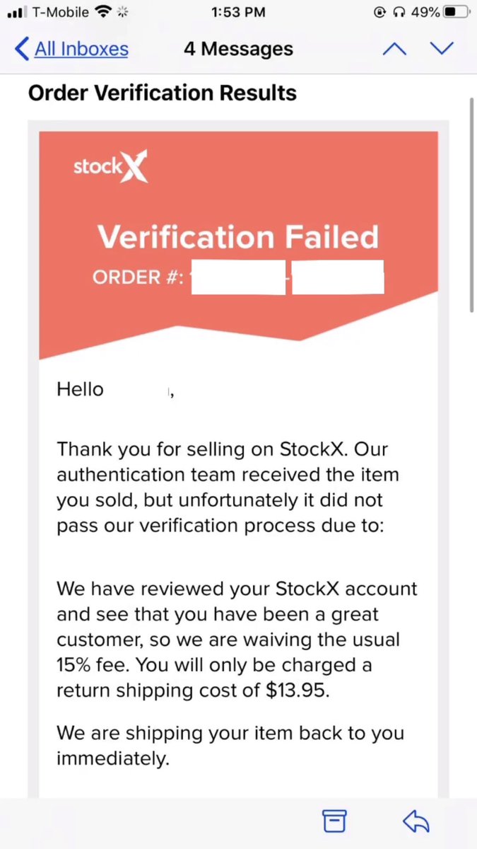 crazyblames's tweet image. You never mentioned any reason why my order failed verification and you fail to answer emails even after a couple of days. I’ve emailed you a couple of times already @stockx