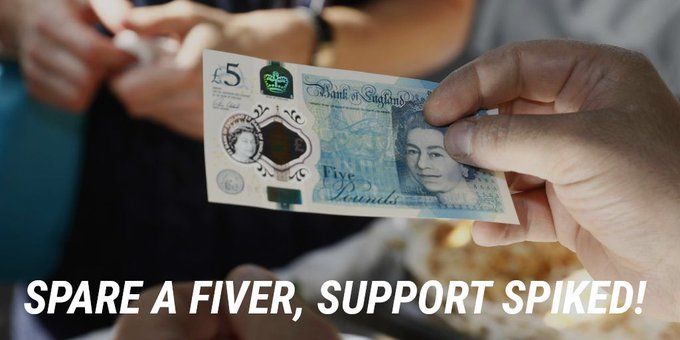 spikedonline's tweet photo. A fiver can't buy you love. 

It can barely buy you two copies of the Guardian these days. 

But it can buy you the satisfaction of supporting spiked's free and fearless journalism. 

A regular donation of £5 per month is a huge help. 

Sign up today! https://t.co/BYBWIxPBCV https://t.co/f7u6OFKNkb