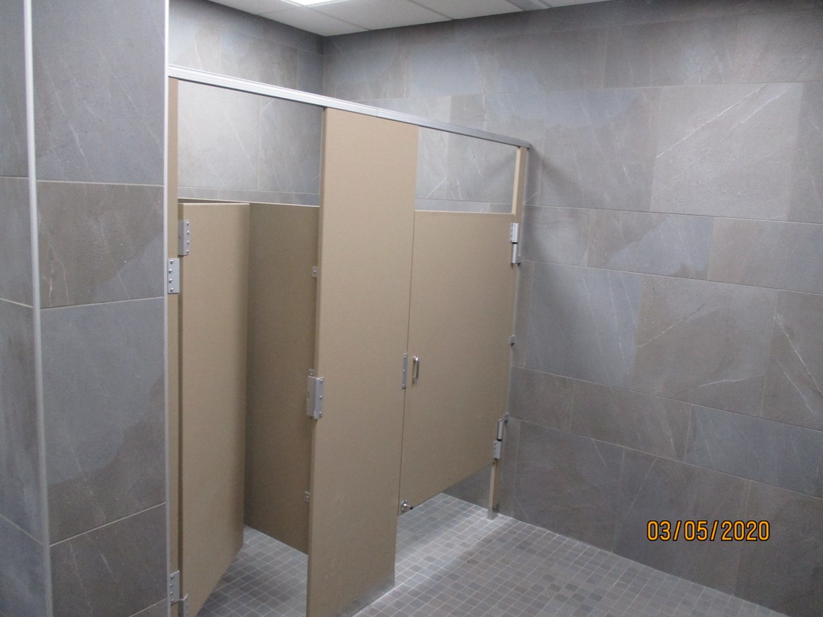 NJTRANSIT's tweet photo. Crews recently completed a gut renovation of the bus operator restrooms at Howell Bus Garage. https://t.co/3mMrGYzAQp
