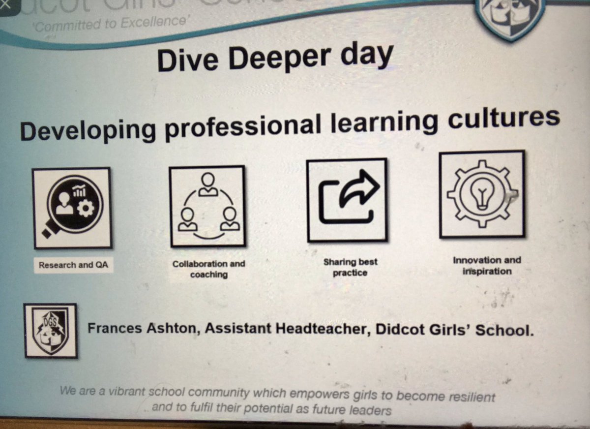 FKAEnglish's tweet photo. The cake is ordered, resources are printed and we’re ready to welcome our guests for our Dive Deeper event @DidcotGirls tomorrow. So much #DGSPride @TandLDGS @by_leaders1 https://t.co/V96I9qLNBn