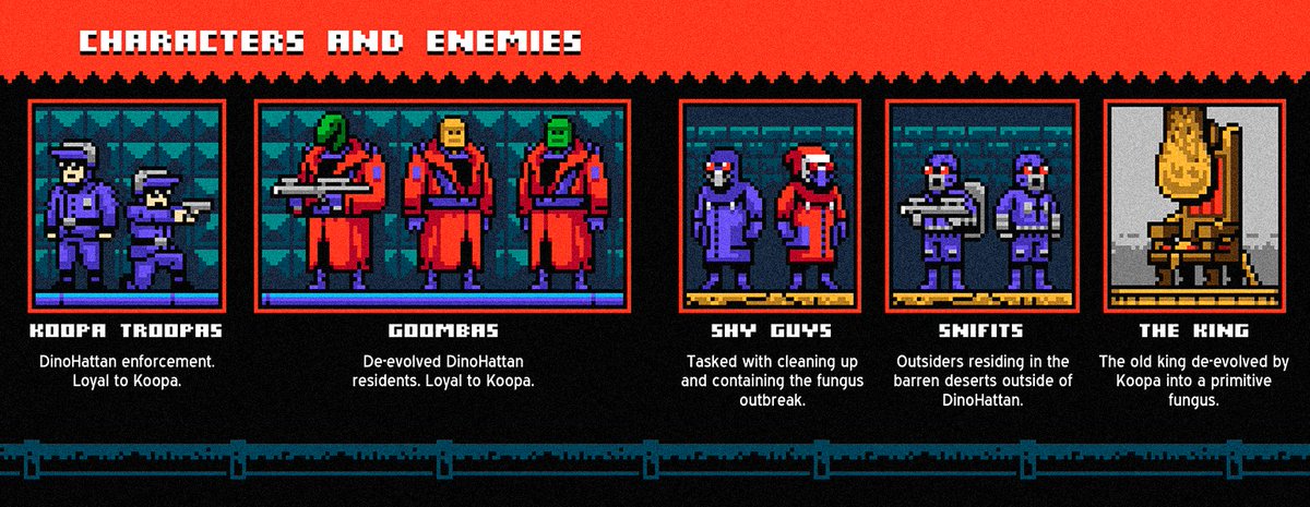 Some interior pages from my mock game manual for "Super Mario Bros: The Movie: The Game."
(I missed Mario day 😔) #MarioDay #SuperMarioBros #Gaming #PixelArt #KingKoopa #LuigiMario #Nintendo