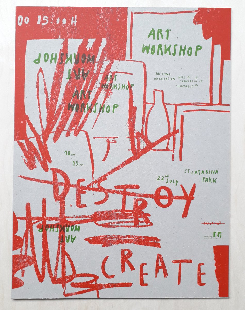Nick_Mobbs's tweet photo. It's the @dmugraphicdesi1 'Sketchbook and Poster Show' this Friday, 12-4pm. (Floor 2, Gateway House, LE1 9BH.) 
Lots of great work by our students - here's 4 of the screenprinted posters for the show. 
All welcome. https://t.co/SdDMY49VJe