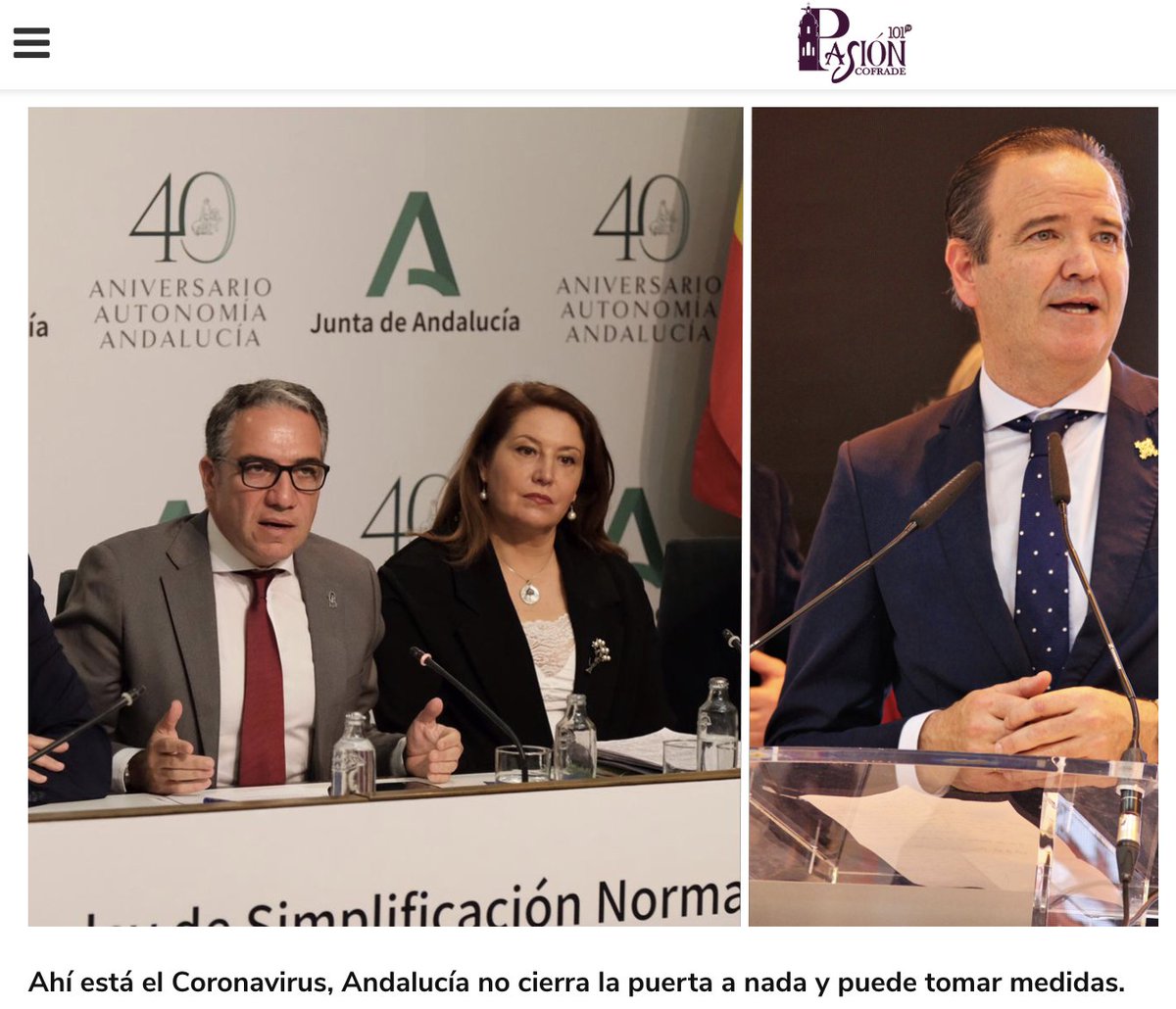 "Ahí está el Coronavirus"