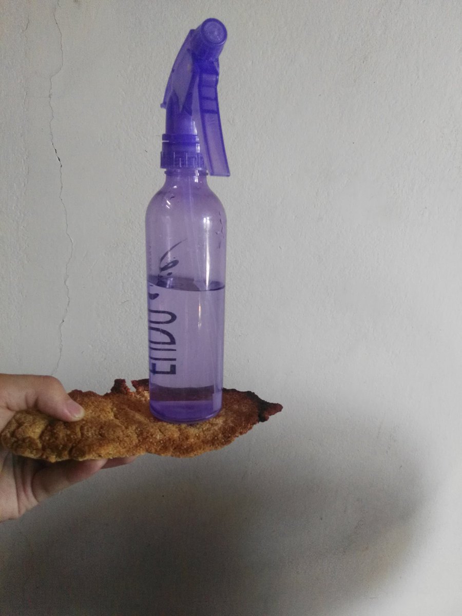 NiccoEst's tweet photo. Mí hermana cocino milanesas pero increíblemente hizo una nueva súper raza de milanesas de pollo que podes usar como mesita de luz por lo duras que están jajajaajaja https://t.co/RWwu3NRZyR