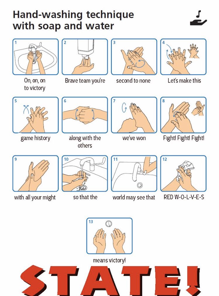 Here’s a HOWL of a 🎶 to sing while 🧼 your 🖐 🤚! #stAte #Coronavirus <a href="/kdamp/">𝙺𝚎𝚕𝚕𝚢 𝙳𝚊𝚖𝚙𝚑𝚘𝚞𝚜𝚜𝚎</a> <a href="/ArkansasState/">Arkansas State</a>