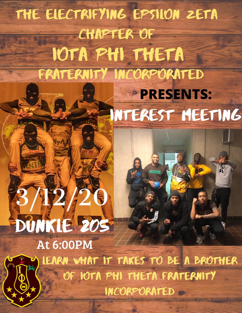 Come find out what It takes to be a MAN of IOTA🏹
Tomorrow❗️@ 6pm