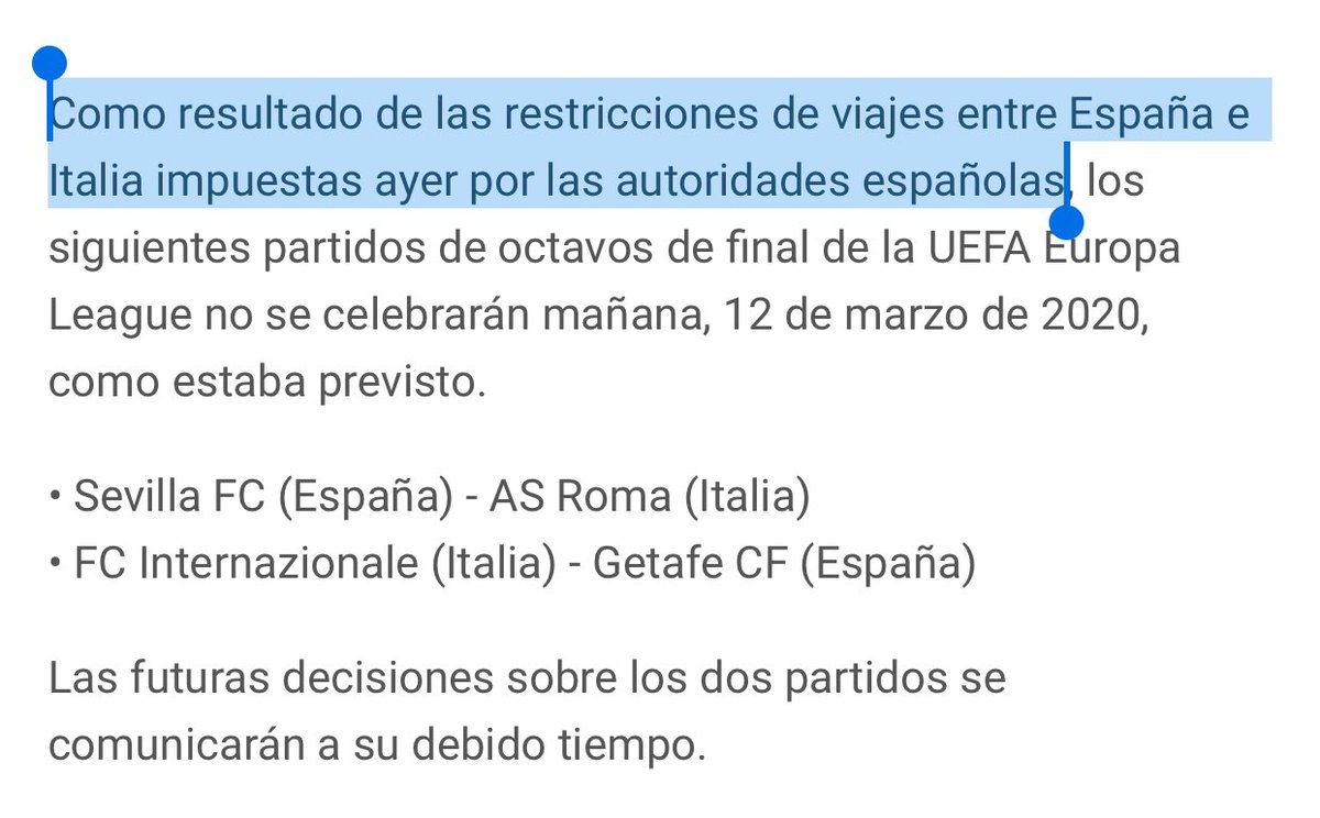 VCF_Blog's tweet photo. @juanmaromerodm @bakala1919 No se ha decidido el aplazamiento por esas declaraciones, sino por la restricción de las autoridades de ambos países en cuanto al desplazamiento y acceso. Los clubes (tanto GET como ROM) no podían comparecer en la sede del partido.
Dicho esto, bien AT.
https://t.co/u5b1ejjf2M https://t.co/lbiYIPi3YD