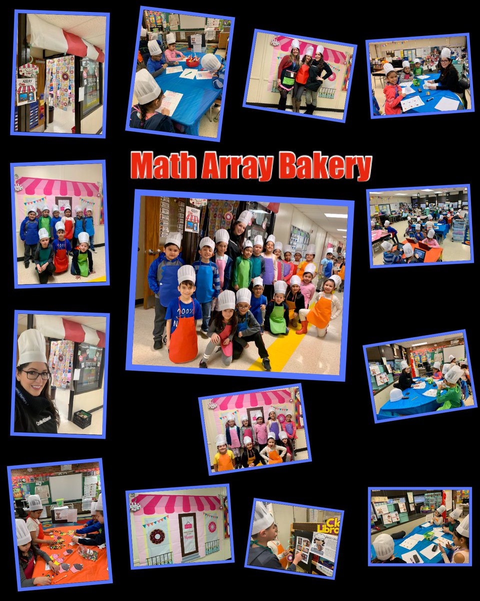 MsArenas14's tweet photo. Our 2nd grade level Math Array Bakery @D45Schafer #MsArenas #DualLanguage #Math #ClassroomTransformation @Ms_Wegner @Stacie_bukowski https://t.co/IBIgvz9RaC